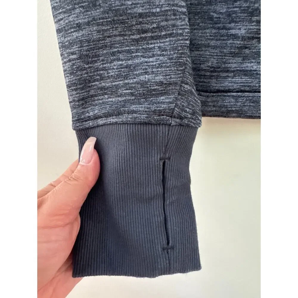 Athleta Grey Women's Altitude Pullover Sweatshirt Top Size Small Athleisure